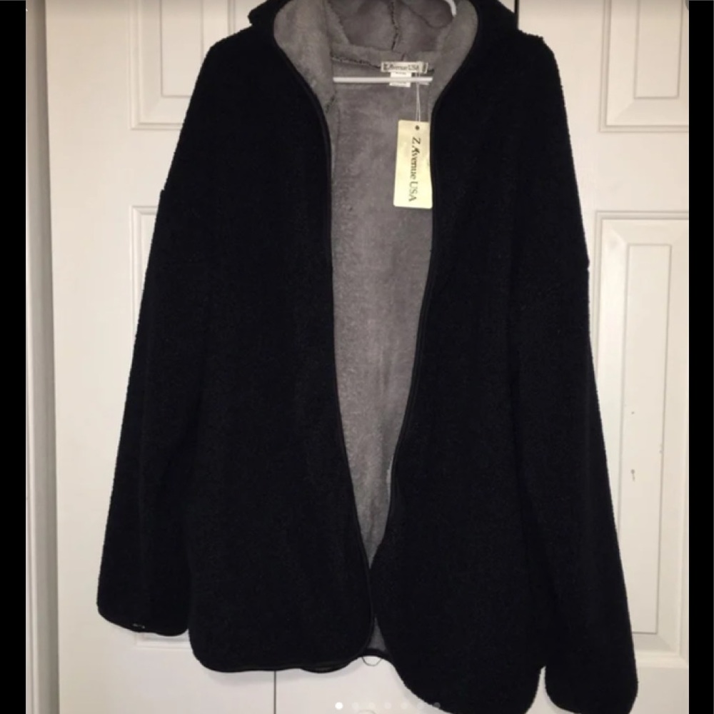 Blue “Sherpa” Jacket Blue Size 2X Very Soft NWT